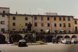 The Piazza of Greve in Chianti circa 1993