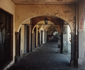 Inside the Piazza of Greve in Chianti