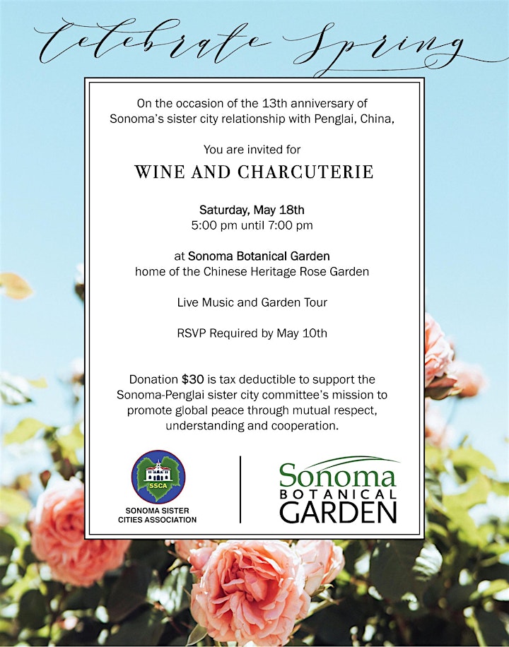 Sonoma-Penglai 13th Anniversary Garden Party @ Sonoma Botanical Garden